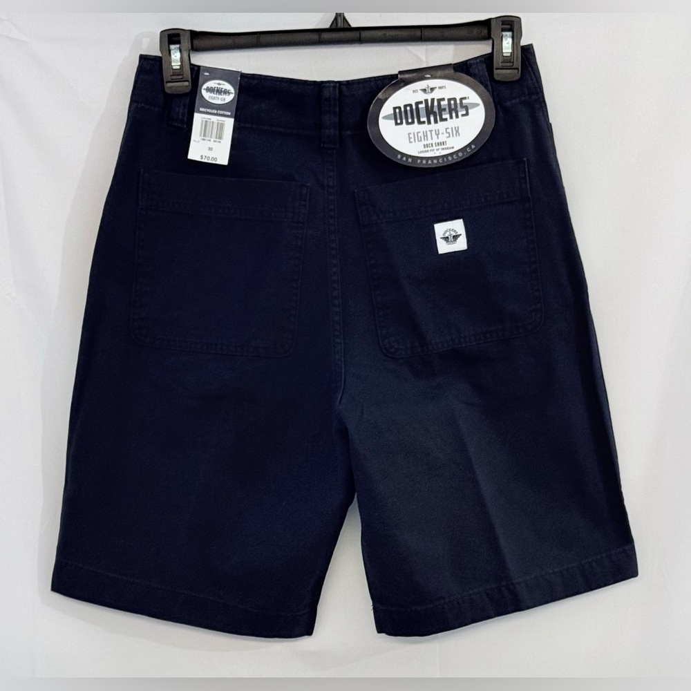 Dockers Men's Navy Flat Front Shorts